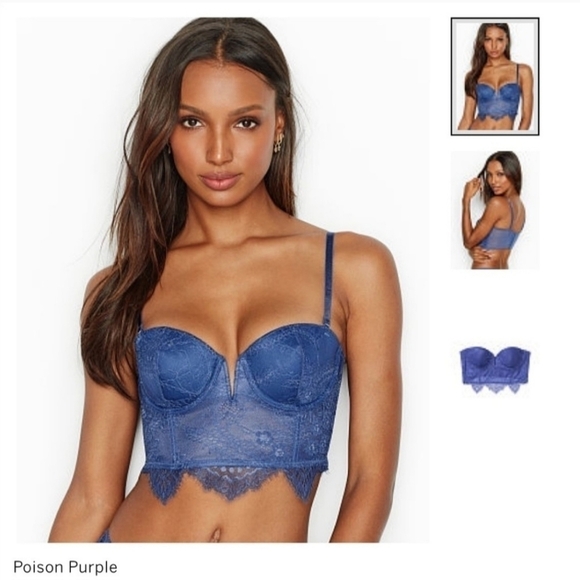 VICTORIA’S Secret Dream Angel Lace V Wire Bustier - Picture 1 of 9